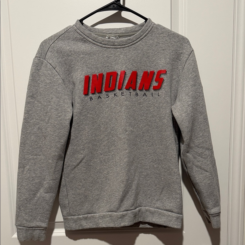 adidas Gray Sweatshirt with Red and Black Print